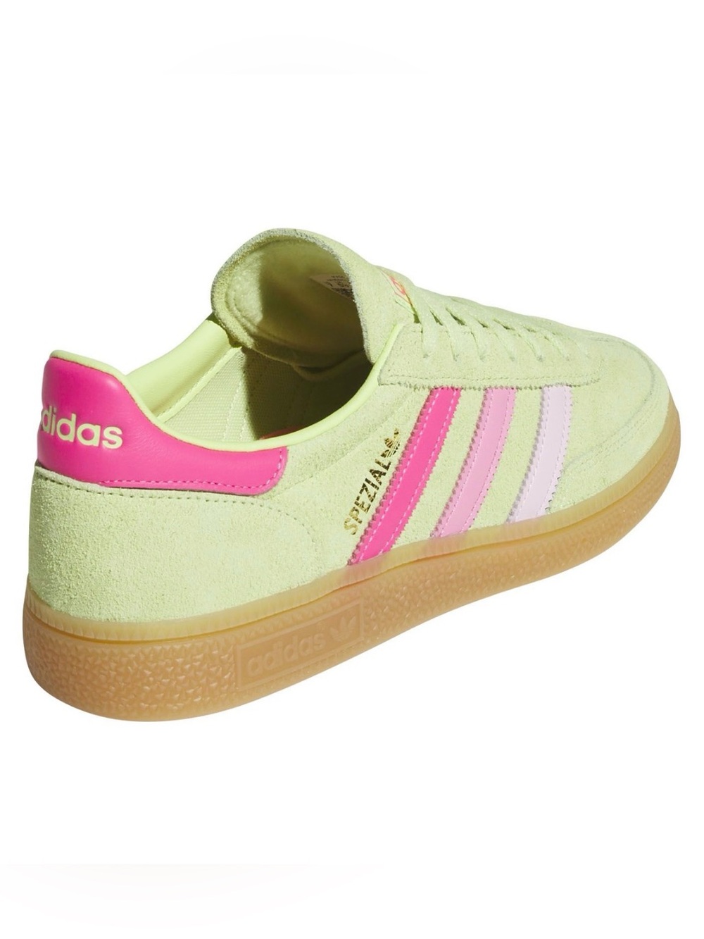 adidas Women’s Light Green and Pink Suede Sneakers - Picture 5 of 6